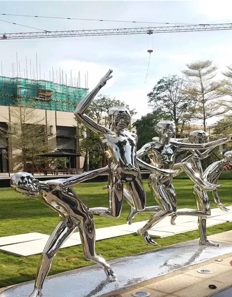 不锈钢雕塑-现代城市大型雕塑